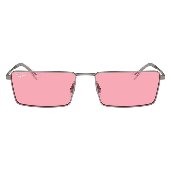 A0995Z New A0994Z New RAY-BAN Emy Grey Rectangle RB3741 004/84 Sunglasses Women - Picture 2 of 6